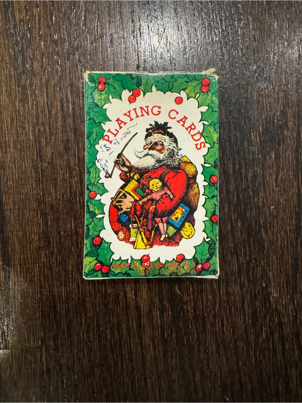 Vintage Christmas Deck of Playing Cards Santa Santa’s World